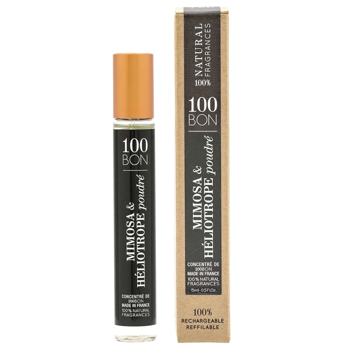 100BON Mimosa & Heliotrop Pudrig Återfyllningsbar Eau de Parfum Concentrate 15ml Spray