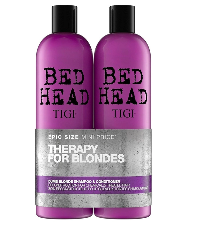 Tigi Duo Pack Bed Head Dumb Blonde 750ml Shampoo + 750ml Balsam