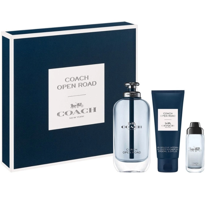 Coach Open Road Gift Set 100ml EDT + 100ml Shower Gel + 15ml EDT