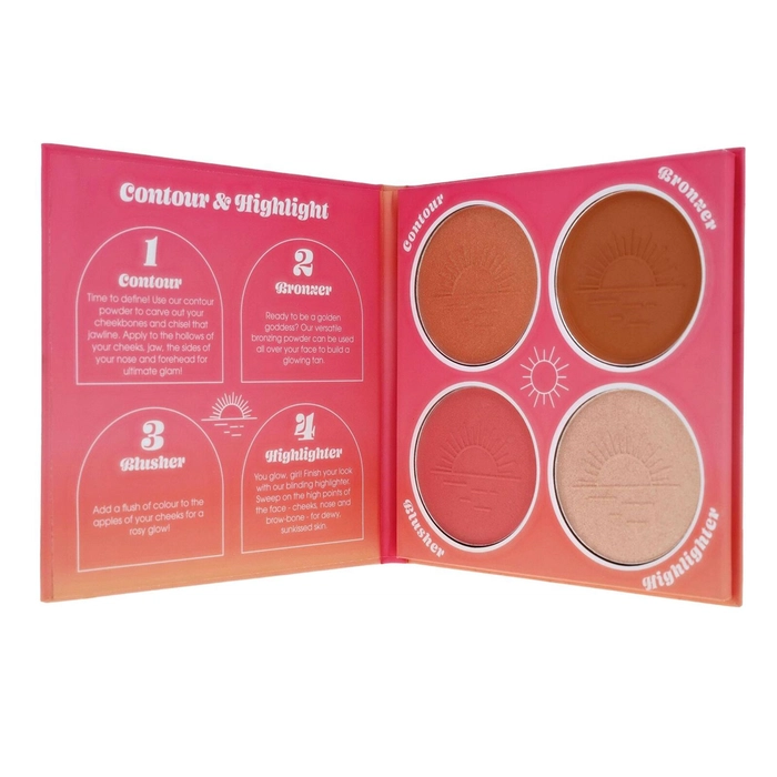 Paleta Rostro Brillo Solar Radiante - 4 Colores