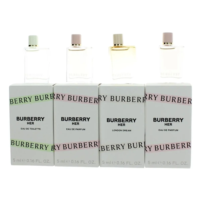 Coffret Cadeau Miniature Burberry 2 x 5ml Burberry EDP + 5ml Burberry Her EDT + 5ml Burberry Her London Dream