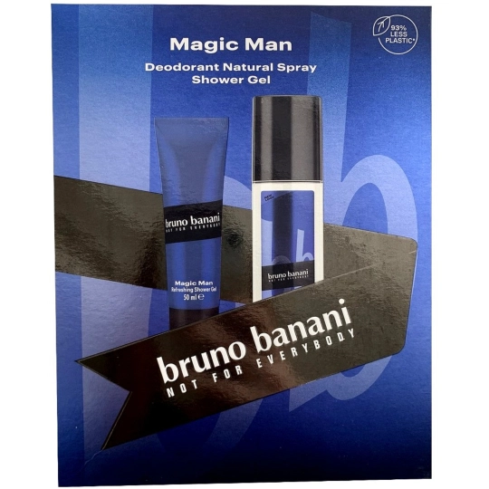 Bruno Banani Magic Man Gift Set 75ml Natural Spray Deodorant + 50ml Shower Gel