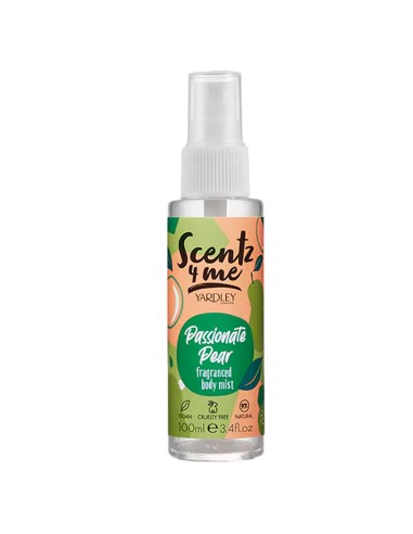 Yardley Scentz 4 Me Fragranced Body Mist 100ml Spray - Passionate Pear