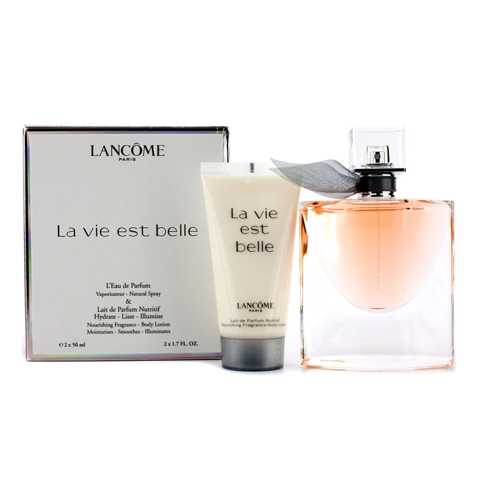 Lancome La Vie Est Belle L'Eau de Parfum Gift Set 50ml Spray + 50ml Body Lotion