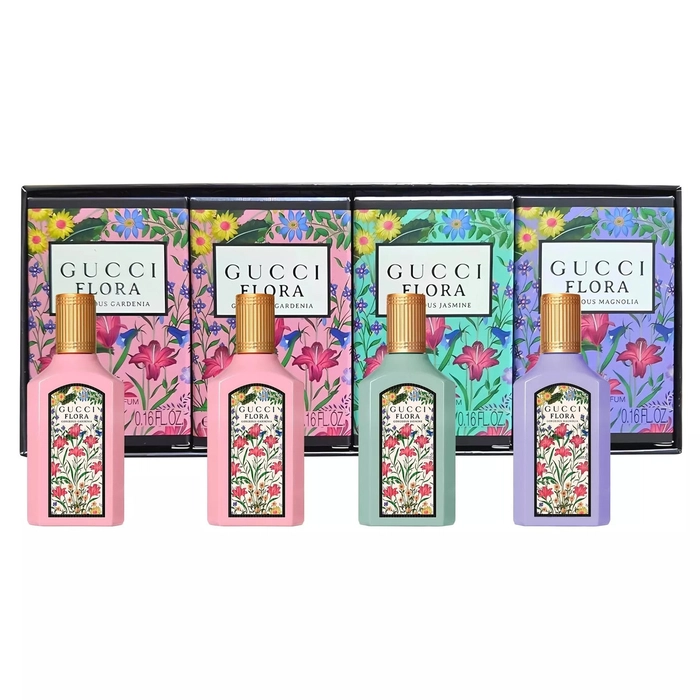 Gucci Flora Gaveæske 2 x 5ml Gorgeous Gardenia EDP + 5ml Gorgeous Jasmine EDP + 5ml Gorgeous Magnolia EDP