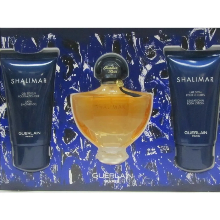 Guerlain Shalimar Eau de Toilette Gift Set 50ml EDT + 75ml Shower Gel + 75ml Body Lotion