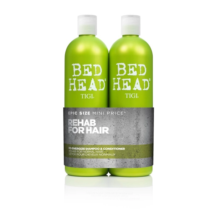 Tigi Duo Pack Bed Head Urban Antidotes Re-Energize 750ml Champú + 750ml Acondicionador