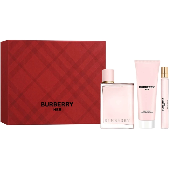 Burberry Burberry Her Gaveæske 100ml EDP + 75ml Bodylotion + 10ml EDP
