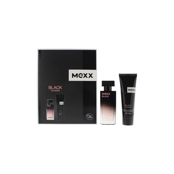 Mexx Black Woman Geschenkset 30ml EDT + 50ml Douchegel