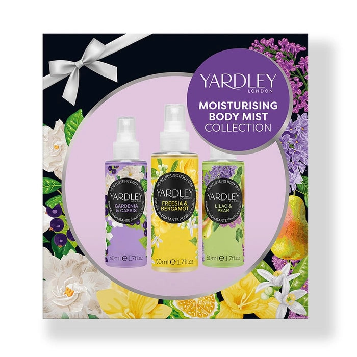 Conjunto Presente Yardley Bruma Hidratante Corporal 50ml Gardênia & Cassis + 50ml Frésia & Bergamota + 50
