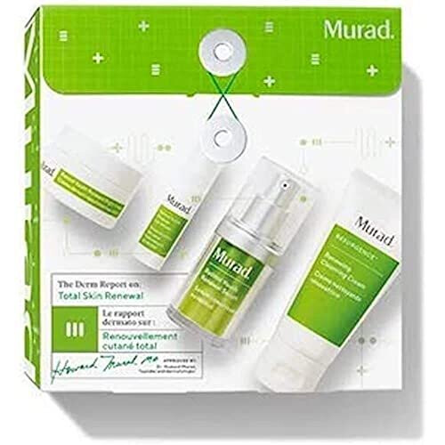 Murad The Derm Report Rinnovo Totale Pelle Cofanetto Regalo 60ml Crema Detergente + 15ml Siero + 5ml Siero Contorno Occhi + 15ml Crema Notte