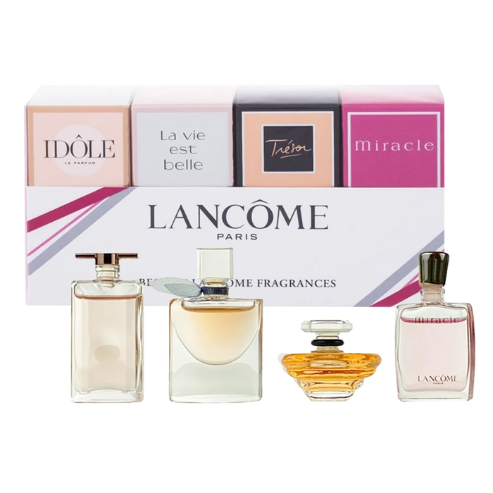 Lancôme Best of Lancôme Miniatur Gaveæske 5ml EDP Idôle + 4ml EDP La Vie Est Belle + 7,5ml EDP Trésor + 5ml EDP Miracle