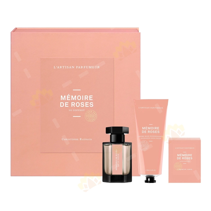L'Artisan Parfumeur Memory of Roses Gift Set: EDP Spray 50ml + Soap 25g + Hand Cream 65ml