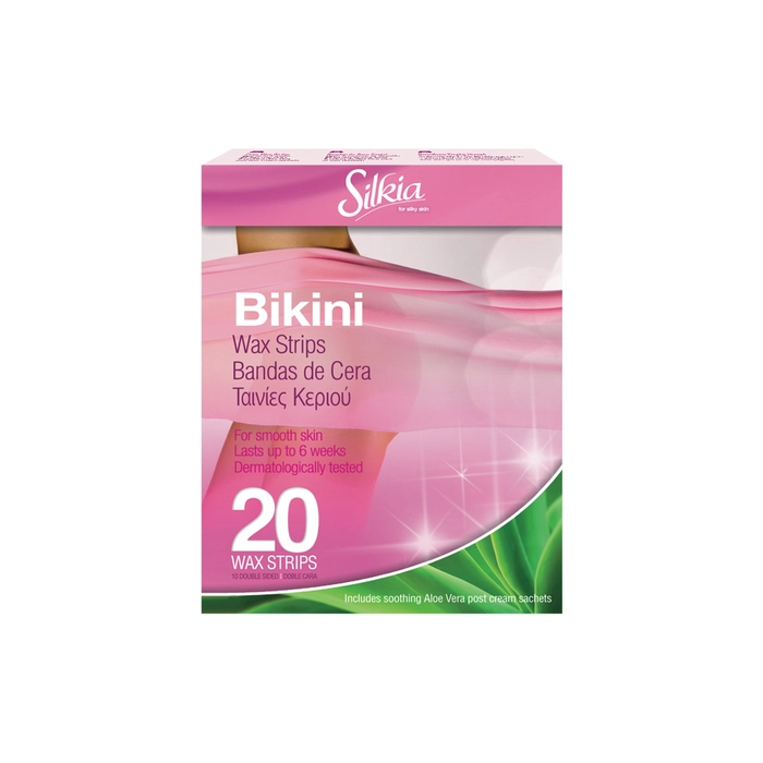 Silkia Aloe Vera Bikini Wax Strips 20 Stuks
