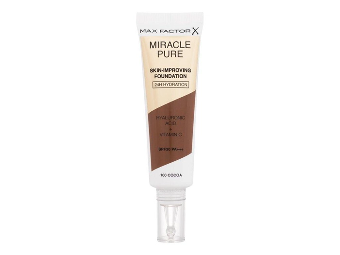 Max Factor Miracle Pure Hudförbättrande Foundation SPF30 30ml - 100 Cacao